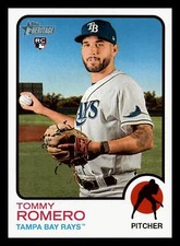 Tommy Romero RC 2022 Topps Heritage #533 Rookie Tampa Bay Rays NM-MINT