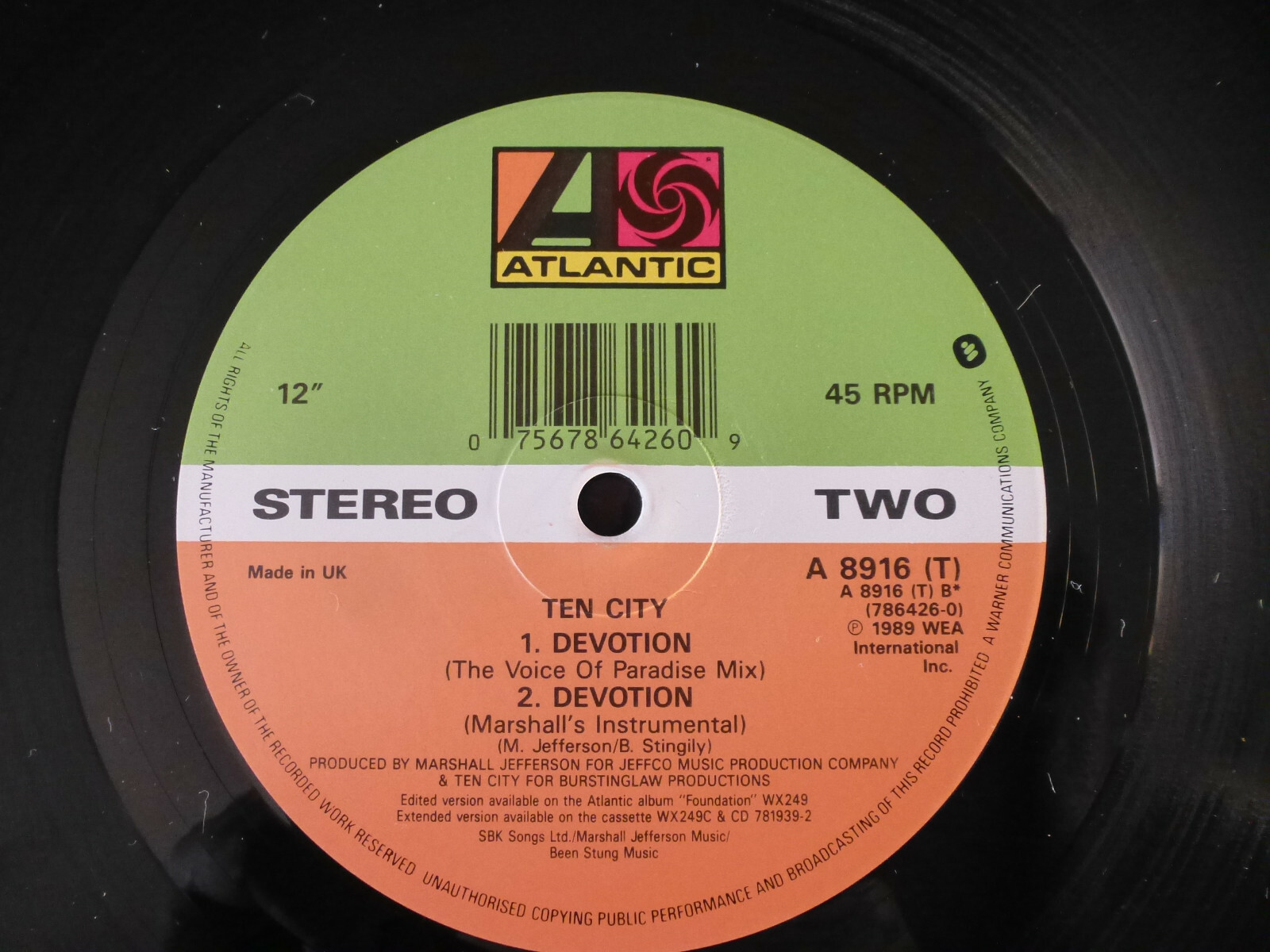Ten City Devotion Vinyl 12 Ref5628z for sale online eBay