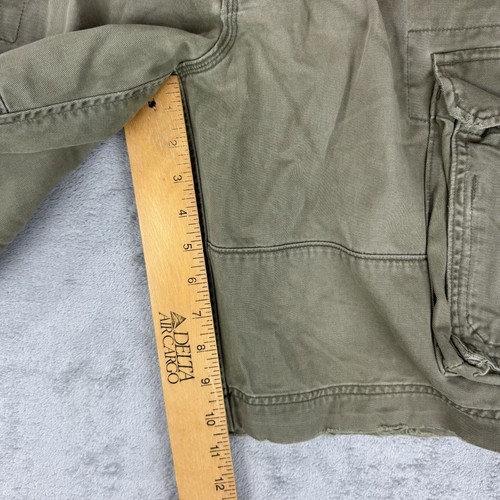 Abercrombie & Fitch Herren Distressed Cargo Shorts 32 Heavyweight Army Green - Bild 5 von 6