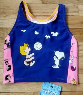 NWT HANNA ANDERSSON PEANUTS SNOOPY TANKINI TOP SIZE 100 4  $28