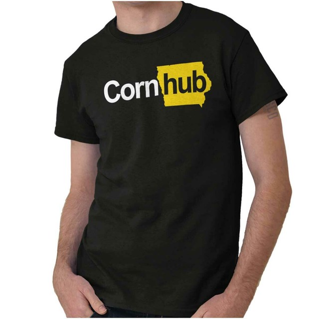 Cornhub Funny Iowa Pride Midwestern IA Short Sleeve TShirt Tees