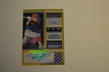 K 2018 ELITE EXTRA EDITION COLLEGE TICKET GOLD PRIZM TRAVIS SWAGGERTY #ED 9/10