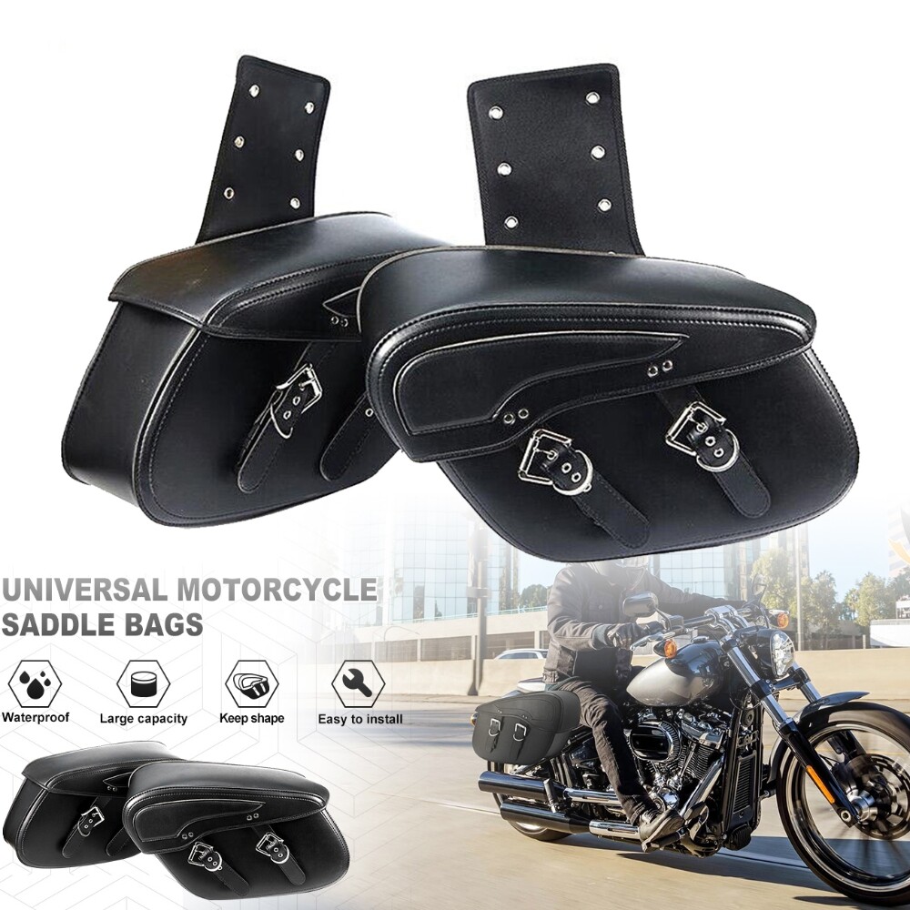 Luggage Softail Deuce Hard Saddlebags Motorcycle Side Saddle Bags