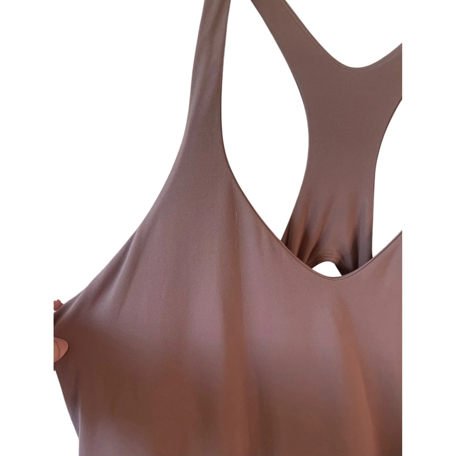 girlfriend-collective taupe v-neck athletic 