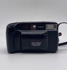 Argus DX Panorama Twin View 35mm Focus Free Point Shoot Camera Untested