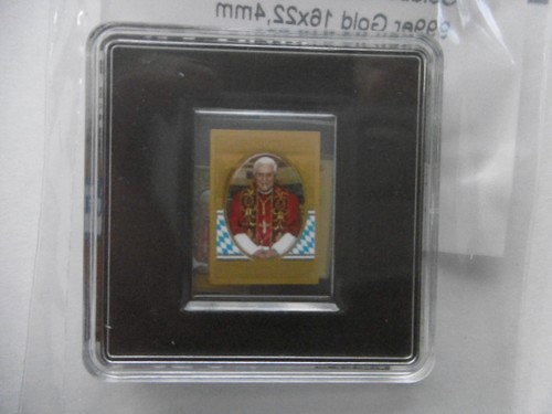 Münzbarren 1/500 Gold 999 Serie Bayern Papst Benedikt
