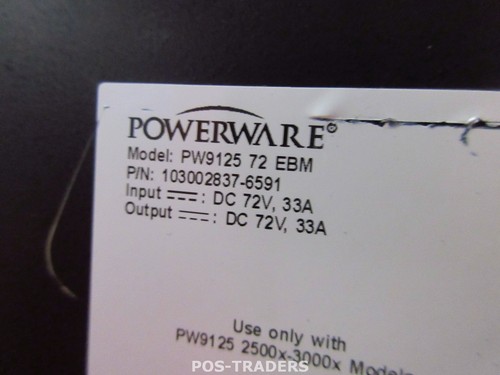 Powerware 9125 72 EBM batterie étendue mod 103002837-6591 EXCLUS COUVERTURE AVANT - Photo 4/5