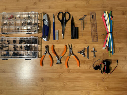 Tamiya TA06 Pro 1/10 RC Car Spare Parts Lot Tools Springs Screws Mixed - Used