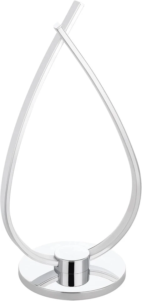 EGLO Tischlampe Nachttischlampe RONCADE silber mit Schalter EEK:D (Spektr. A-G)