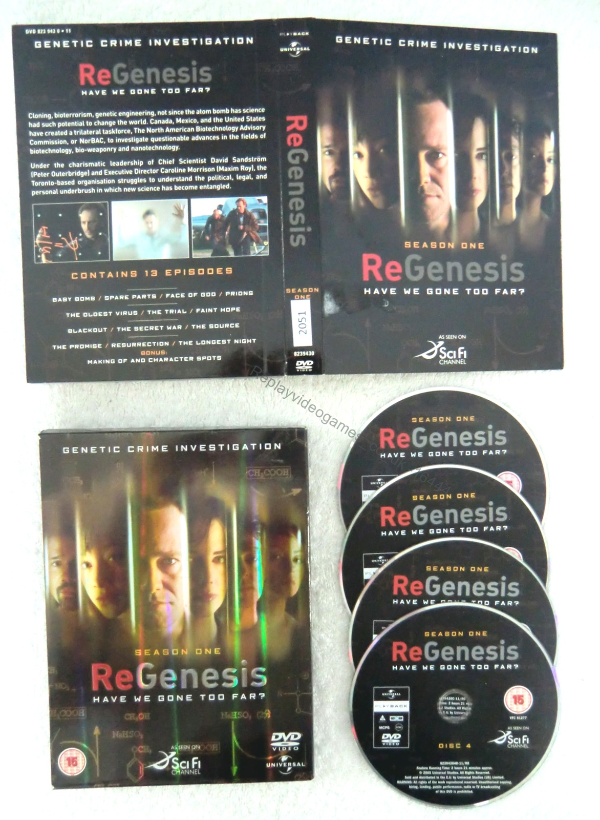 16444 DVD - ReGenesis Season One  2005  823 943 0