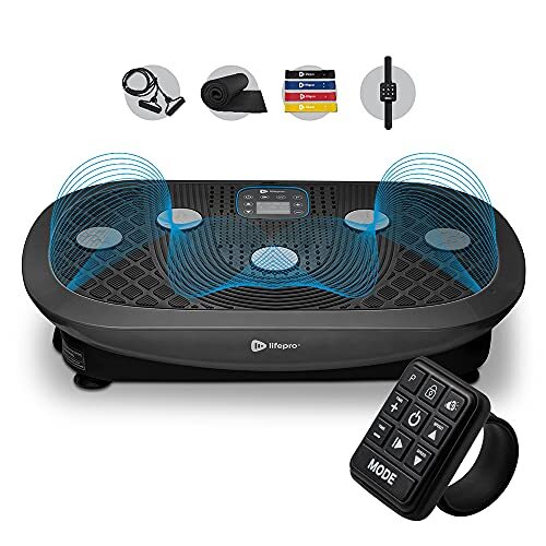 LifePro Rumblex Plus 4D Vibration Plate Exercise Machine Pulsation+3D/4D Motion