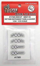 Gofer Racing Decals 17305 1/24 Instrument Panel Hot Rod Gray #4