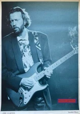 Eric Clapton Smokin’ Blues Vintage UK Import Poster 25 x 35.5