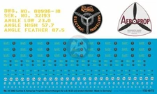 Peddinghaus 1/32 - 1/48 - 1/72 Curtiss & Aeroprop Electric Propeller Logos 3882