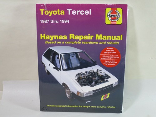 Repair Manual Haynes 92085 1987 thru 1994 Toyota Tercel - Foto 9 di 12