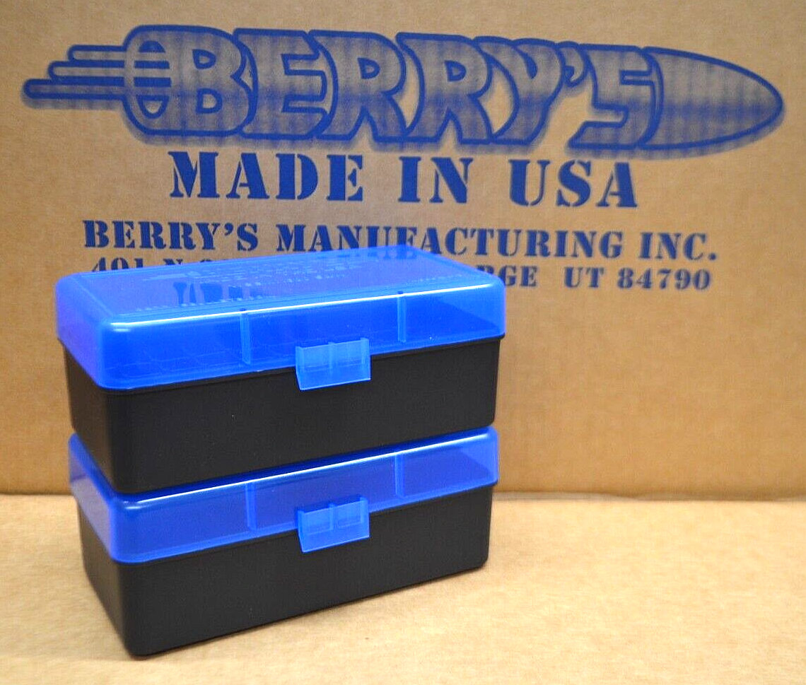 2 AA Battery Storage Box Holds 50 Batteries - Blue-image