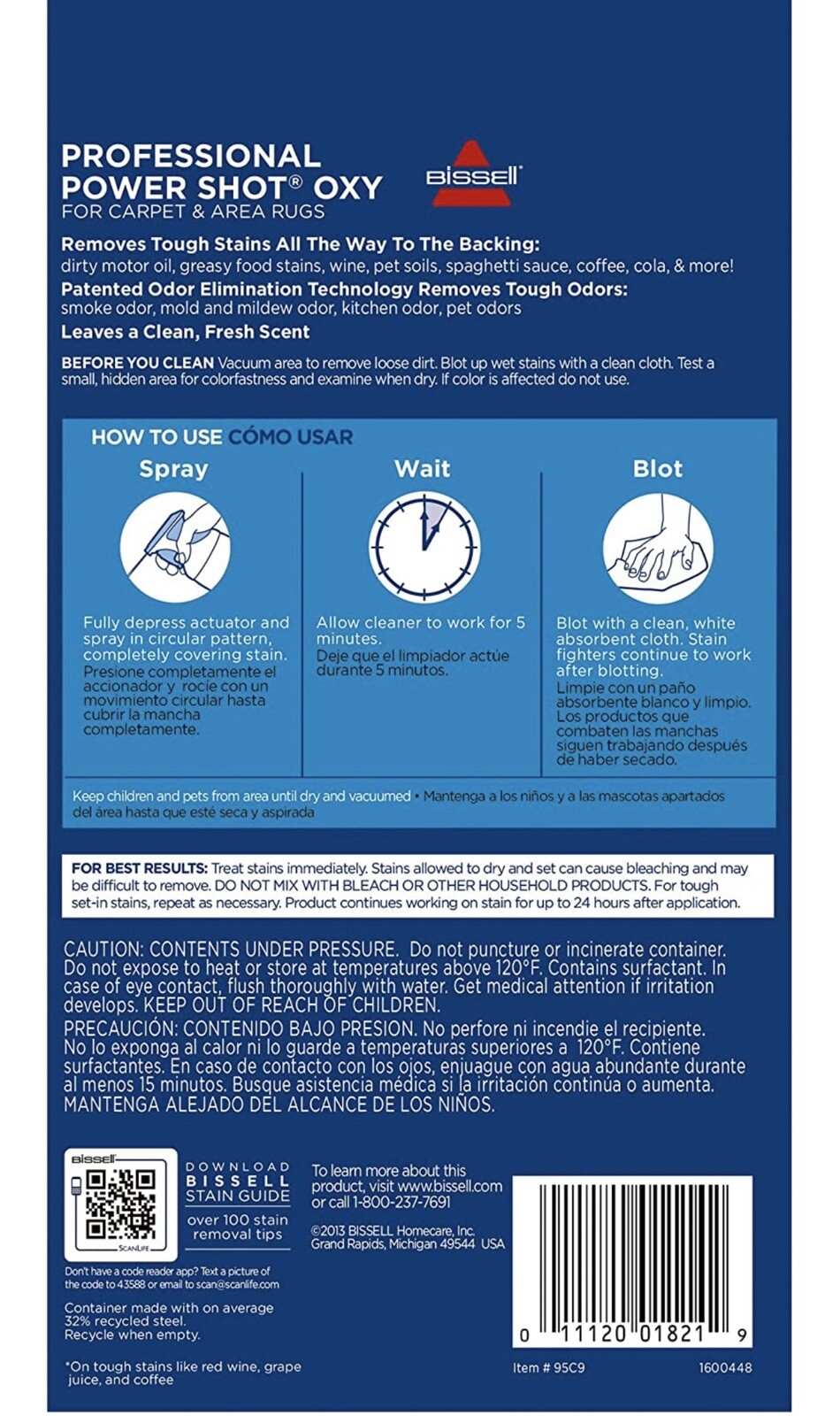 bissell power shot oxy