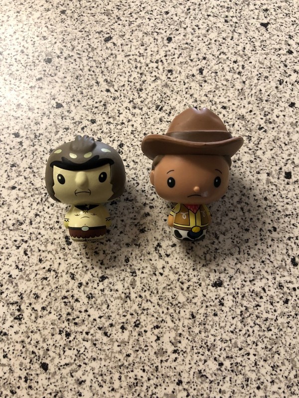 2017 Rick and Morty Funko Pint Size Heroes Birdperson + Cowboy Morty Lot (2)