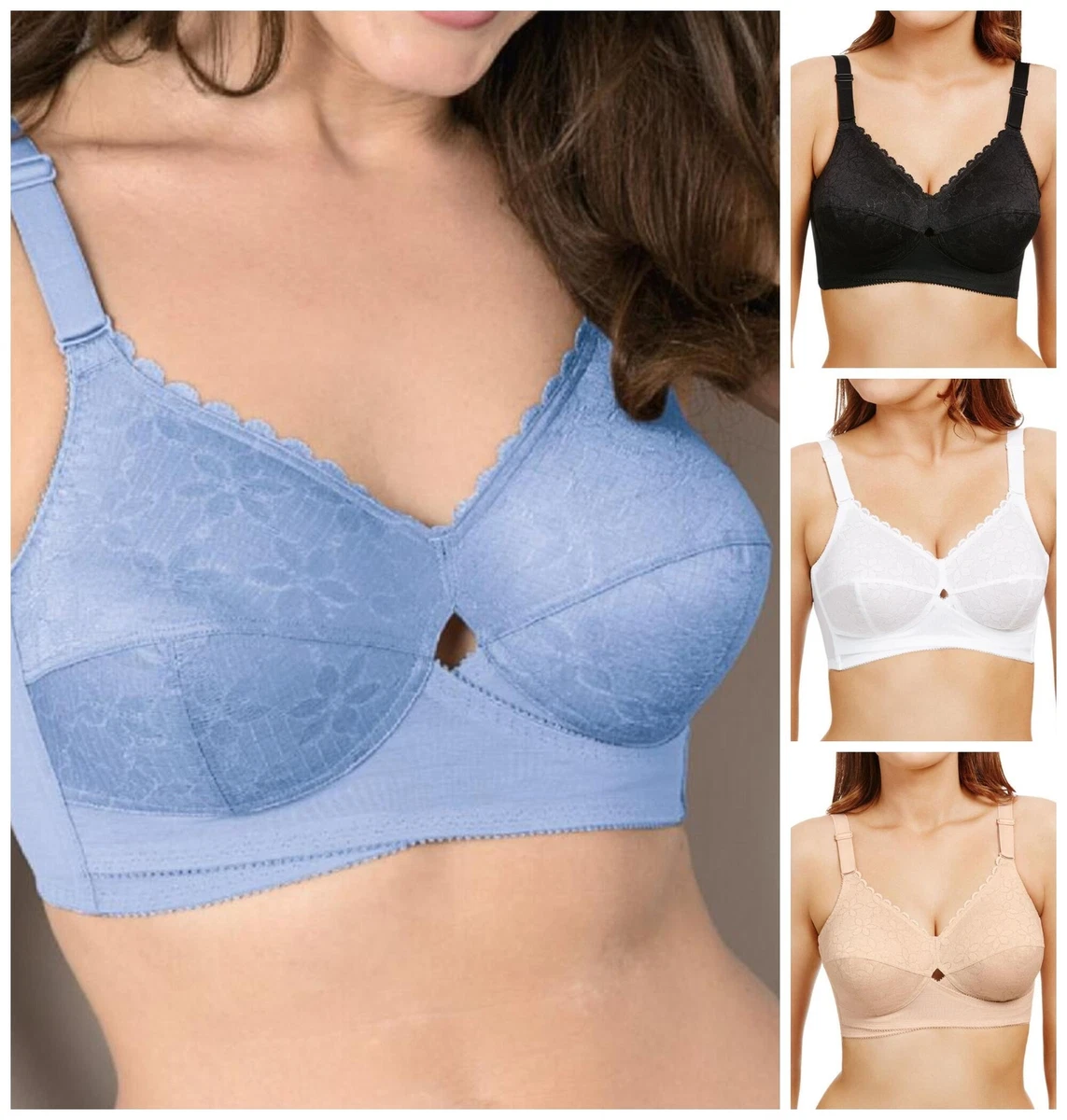 Berlei Classic Non-Wired Support Bra B510 Womens Full Cup Everyday Bras