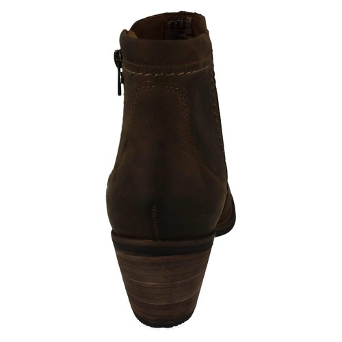 Mujer Clarks ' Neva Cremallera' Estilo Informal Piel Impermeable Botines - E - Imagen 8 de 18
