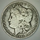 1902 S Morgan Silver Dollar Fine US Type Coin Circulated Damaged $1 SanFrancisco
