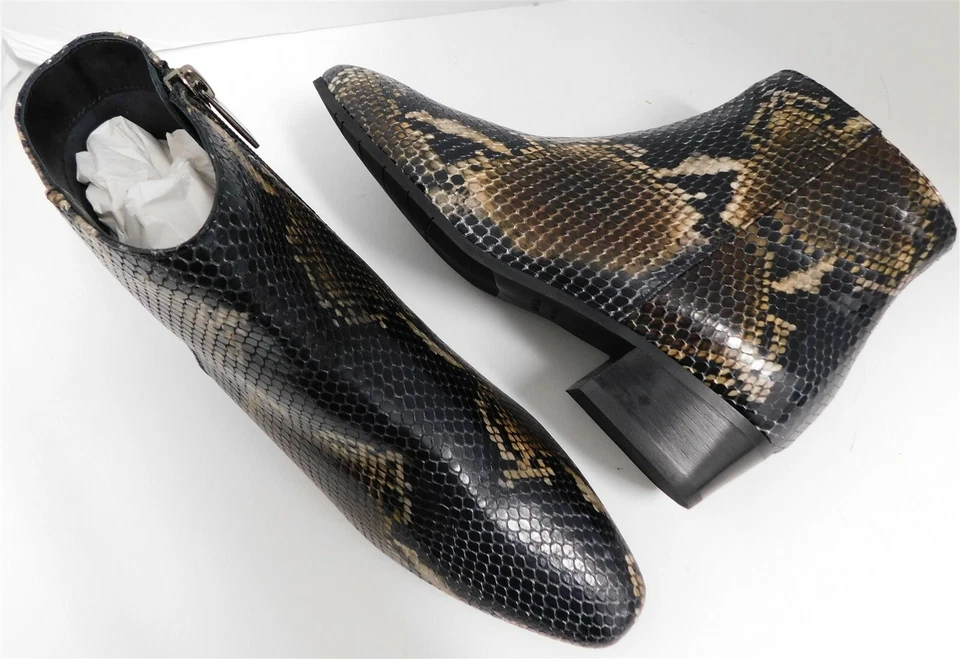 Nuevos Botines Aquatalia Cuero Negro 6.5 M Italia Foto 2 de 4