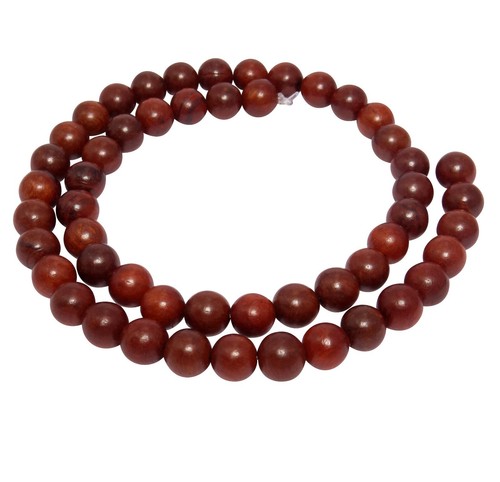 😏 Majunga Rosenholz Kugeln 6 & 8 mm Perlen NATURfarbe Holzperlen Strang 😉 - Bild 3 von 3