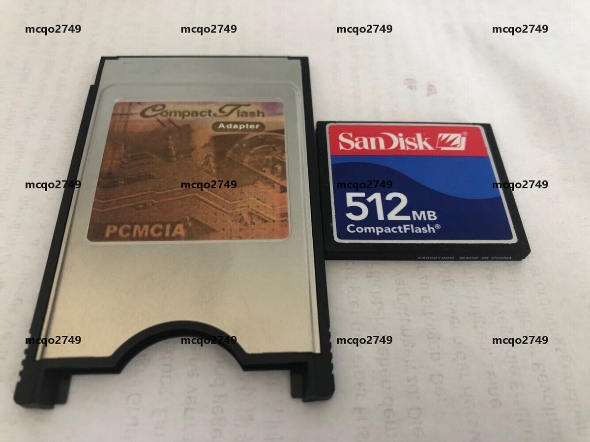 Sandisk Pcmcia Sd Card Reader SANDISK 512MB Compact Flash