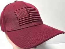FLAT VISOR SPORT USA FLAG BASEBALL CAP STRAP BACK - SELECT YOUR COLOR