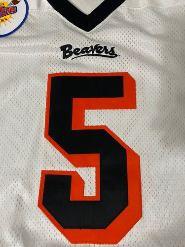 Rare White Nike Oregon State Beavers 2003 Bowl Game Football Jersey Men's Large - Picture 4 of 11