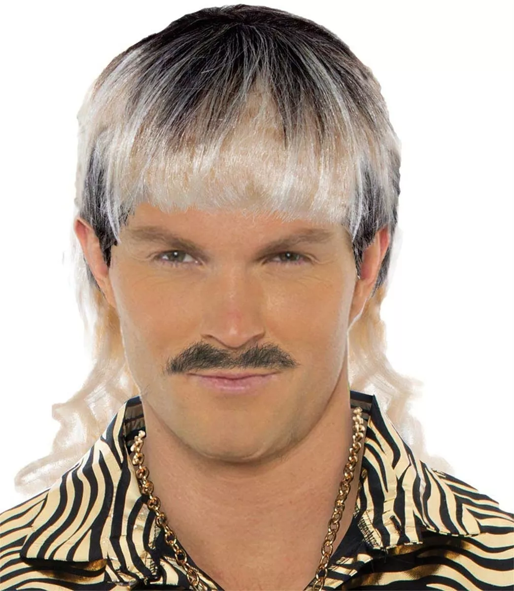 Brown top mullet wig