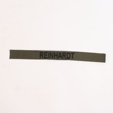 Replica Reinhardt name tape. AB504
