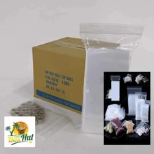 Clear 4 Mil Plastic Zip Seal Lock Top Reclosable Zipper Poly Bags 4Mil