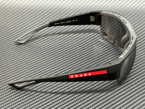 Gafas de sol PRADA LINEA ROSSA PS A01S 1BO05A negras plateadas grises para hombre 69 mm - Imagen 4 de 6