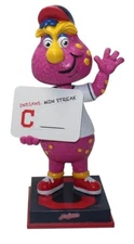 Cleveland Indians Slider Mascot Win Streak Bobblehead Dry Erase Board MLB