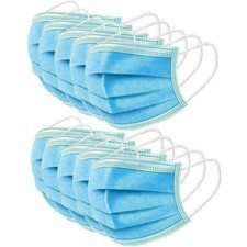 50 PCS Disposable Face Mask 3-Ply Non Medical Surgical Earloop Mouth Dust Cover