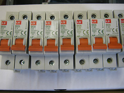 LS INDUSTIAL SYSTEMS BKN C2 4 6 10 16 20 25 32 40 63 AMP EINPOLIG MCB'S
