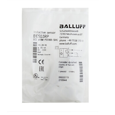 BALLUFF BES M18MI-POC80B-S04G(BES03RP) Inductive Standard Sensors PNP New #