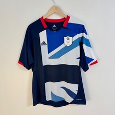 Great Britain Olympic Team GB 2012 Home Football Shirt Jersey Adidas Men Size L