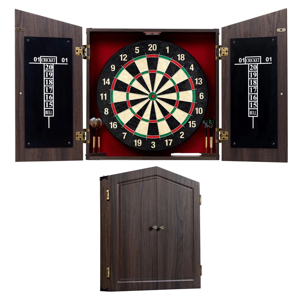 Premium Solid Wood Dartboard Set With Bristle, 59 OFF