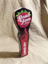 Vintage Beer Keg Bar Tap Handle Advertising TWO ROADS, ROAD JAM ALE ~9 5/8" 