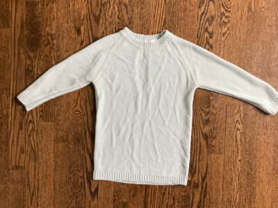 zara knit sweater Mint Color Size S Open Back Detail