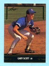 1991 Leaf Gold Rookies Baseball # BC4 Gary Scott -- Cubs -- Box 846