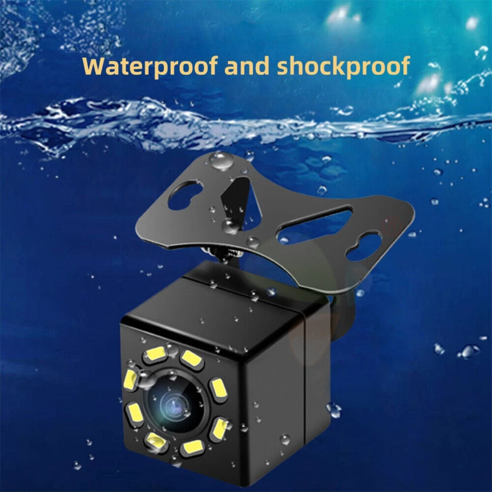 Backup Camera Rearview Universal Mount Wide Angle 8 LED for ALPINE Car Radio - Image 2 of 4