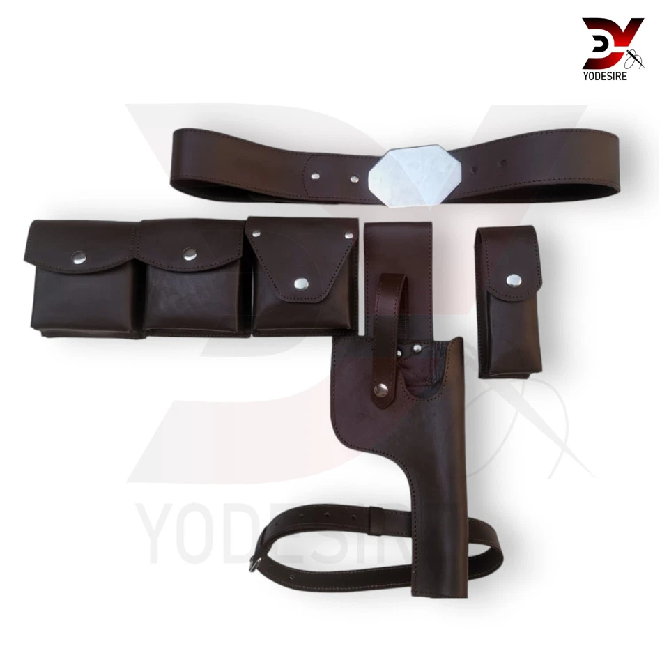 DL-44 Bespin Luke Skywalker ESB Cosplay Cinturón de Cuero, Funda con Bolsas Plataforma Foto 2 de 4