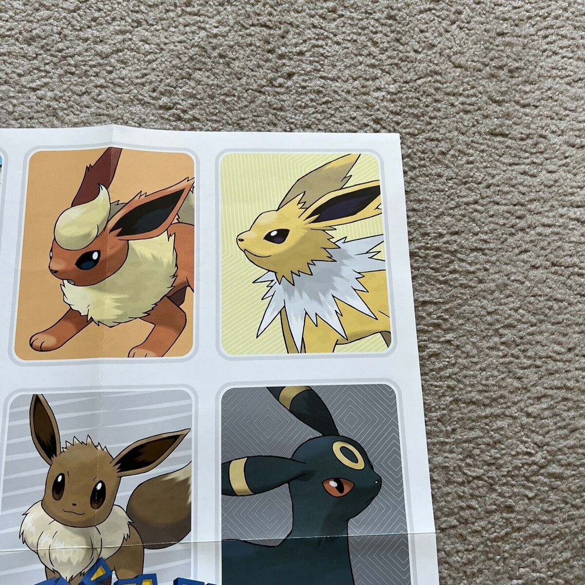 Pokemon Figures Poster, Poster Pokemon Eevee, Pokemon Eeveelutions