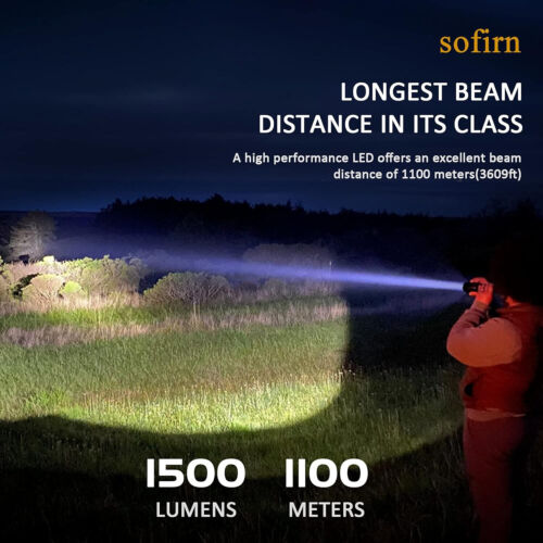 Linterna táctica Sofirn SF47T - súper brillante 1500 lúmenes - multiuso - Imagen 6 de 12