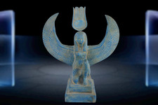 RARE ANCIENT EGYPTIAN ANTIQUE PHARAONIC MAAT ISIS Set Statue Lord Of Justic