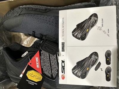 Sidi Dimaro Vibram Grip Downhill MTB Cycling Shoes Black - Men's 9.6 US / 44 EU