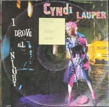 Cyndi Lauper I Drove All Night Vinyl Record 12" VG/VG CYNT4 1989